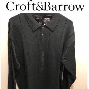 Tall And Large Men's Charcoal Black Sweater
